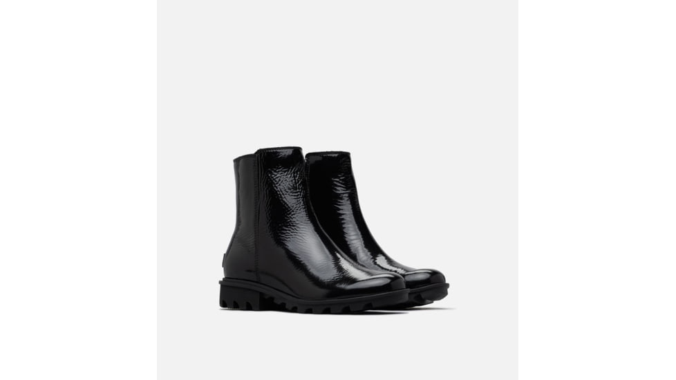 Sorel Phoenix Zip Boot - Womens, Patent-Black, 7, 1834171010-7