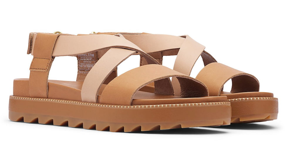 Sorel Roaming Criss Cross Sandal - Womens, Camel Brown, 9.5 US, 1897101-224-9.5