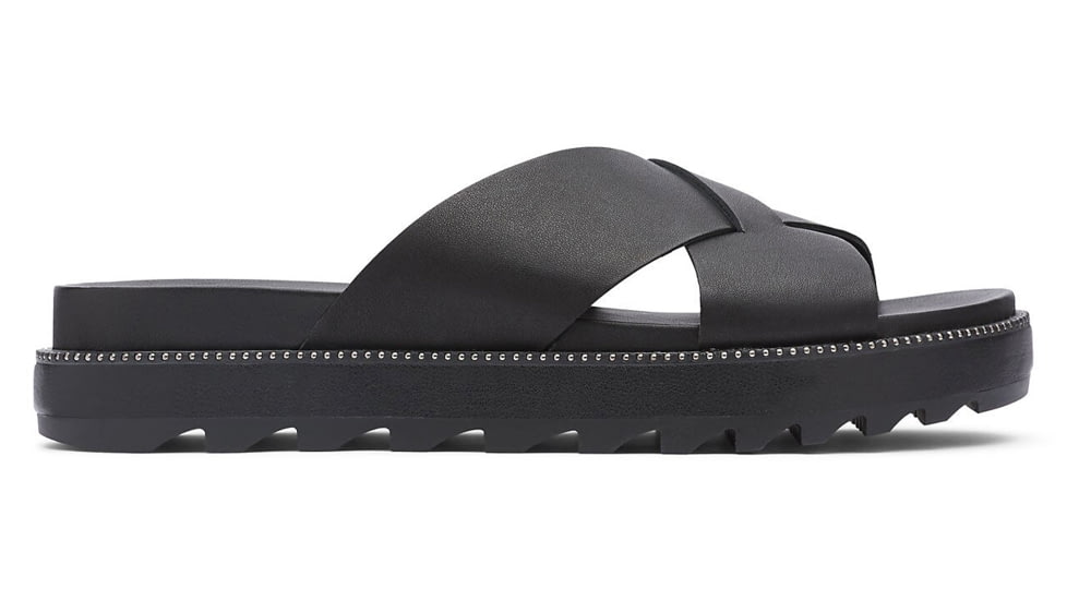Sorel Roaming Criss Cross Slide - Womens, Black, 8 US, 1892291-010-8