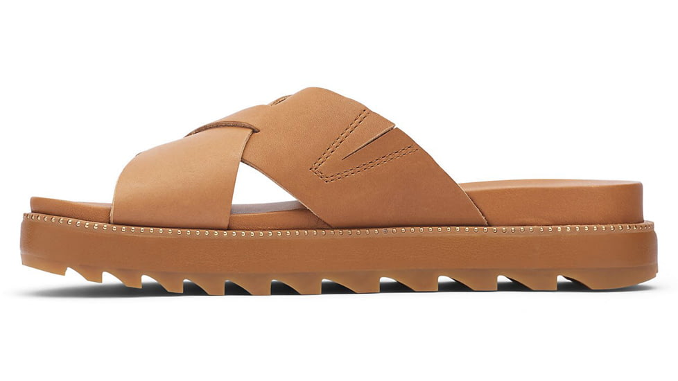 Sorel Roaming Criss Cross Slide - Womens, Camel Brown, 9 US, 1897091-224-9