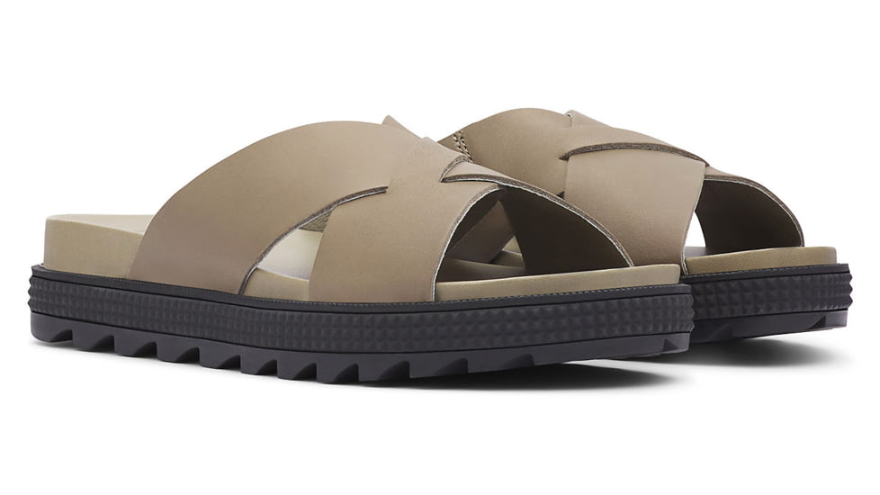 Sorel Roaming Criss Cross Slide - Womens, Sage, 9 US, 1897071-365-9