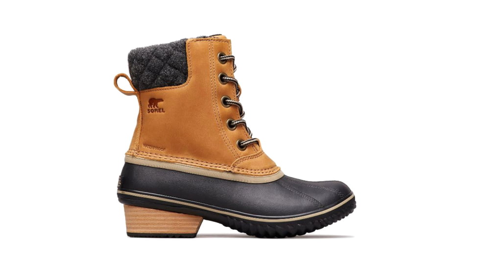 Sorel Slimpack Lace II Boot - Womens, Elk, Black, 6, 1702251286-6