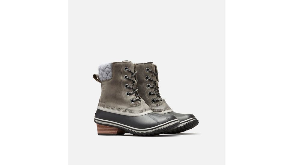 Sorel Slimpack Lace II Boot - Womens, Quarry, Black, 12, 1702251052-12