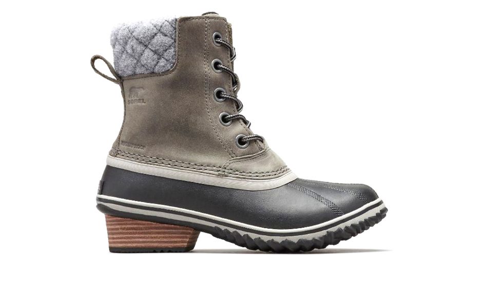 Sorel Slimpack Lace II Boot - Womens, Quarry, Black, 12, 1702251052-12