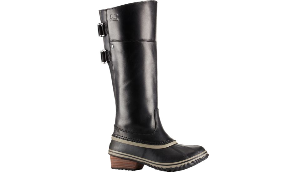 Sorel Slimpack Riding Tall II Casual Boot - Women's-Black/Kettle-Medium-6