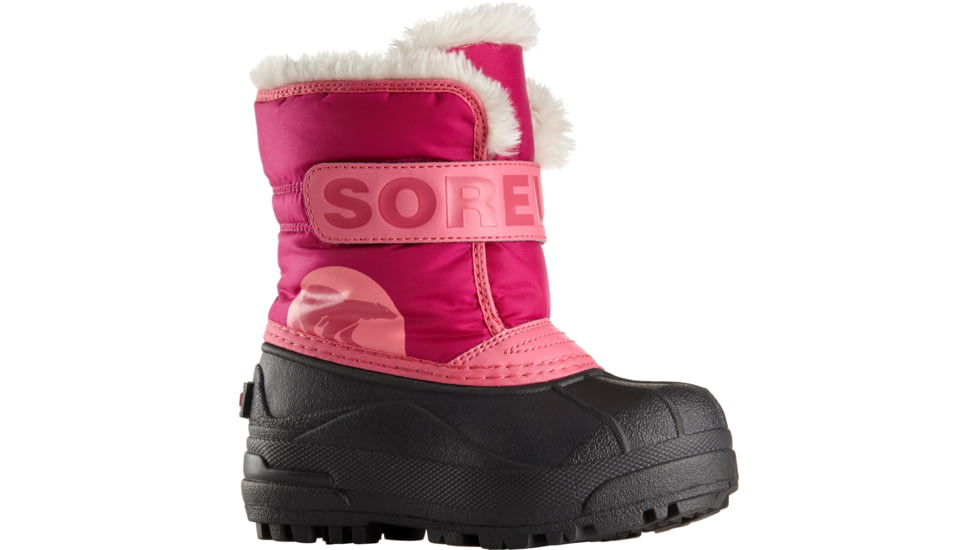 Sorel Snow Commander Winter Boot - Youth-Tropic Pink/Deep Blush-11 Kid