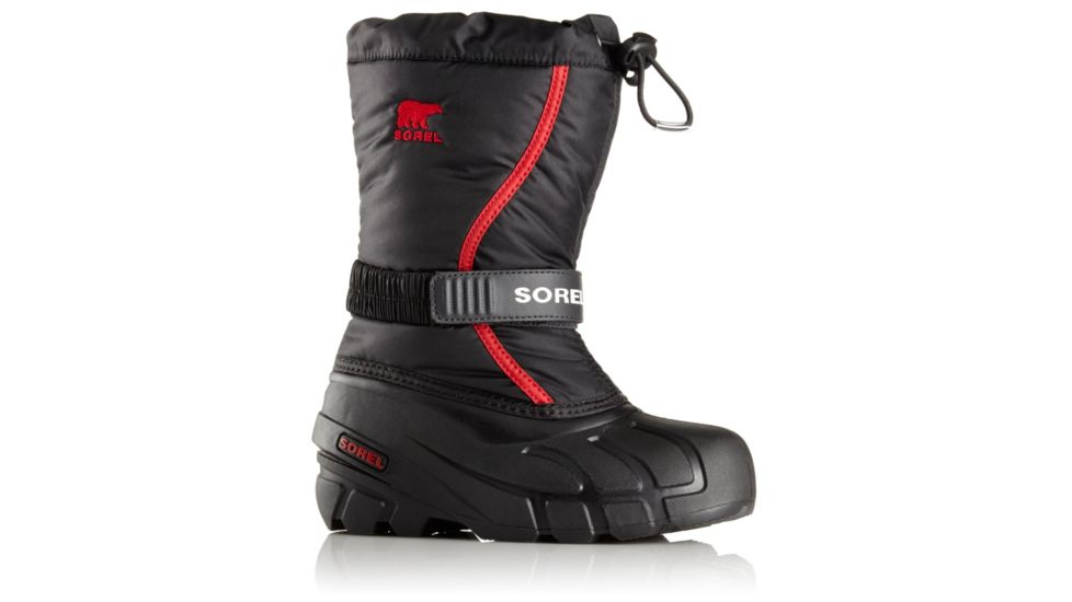 Sorel Toddler Flurry Boot, Black, Bright R, 5, 1638083015-5