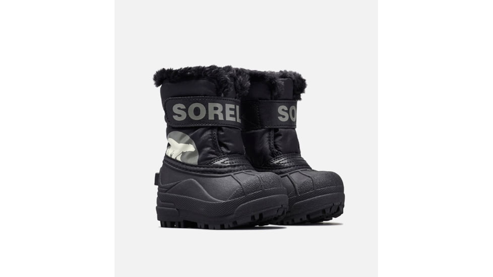 Sorel Toddler Snow Commander Winter Boot, Black, Charcoal, 4, 1638112010-4
