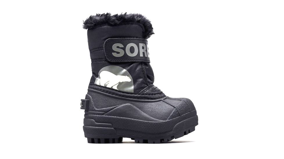 Sorel Toddler Snow Commander Winter Boot, Black, Charcoal, 4, 1638112010-4