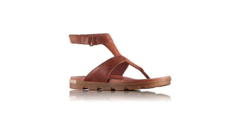 Sorel Torpeda Ankle Strap Sandal - Women's-Rustic Brown/Cordovan-Medium-11