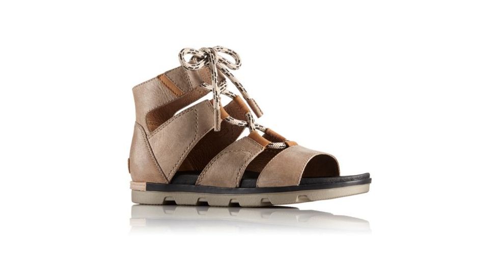 Sorel Torpeda Lace II Sandal - Women's-Sahara/Black-Medium-5.5