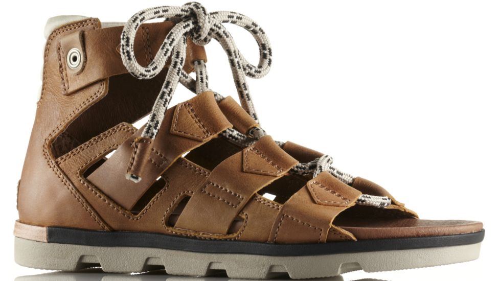 Sorel Torpeda Lace Sandal - Women's-Elk/Black-Medium-8.5