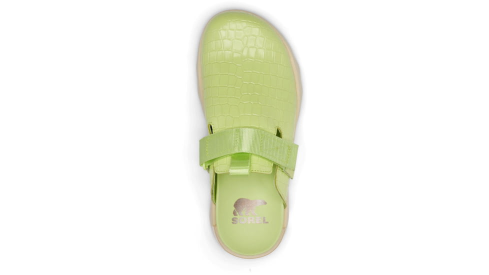 Sorel VIIbe Clog - Womens, Luminous Lime/Honey White, 10.5, 2030521-382-10.5