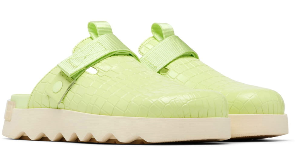 Sorel VIIbe Clog - Womens, Luminous Lime/Honey White, 10.5, 2030521-382-10.5