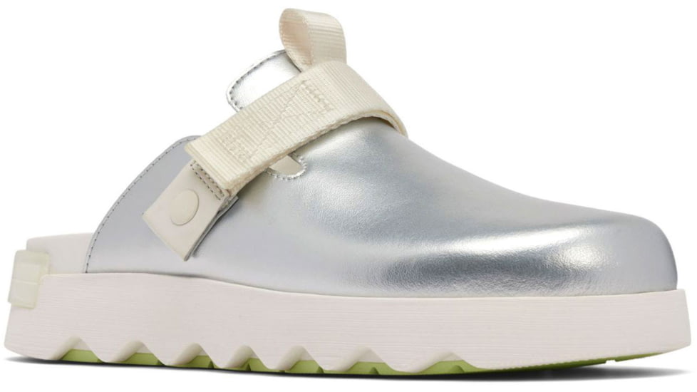 Sorel VIIbe Clog - Womens, Sea Salt/Luminous Lime, 9, 2030521-127-9