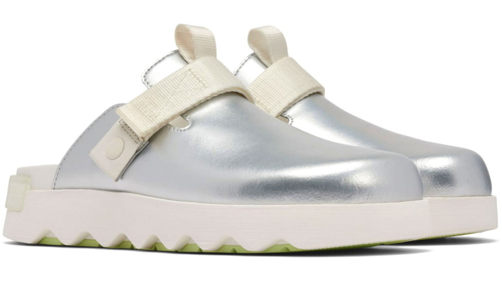 Sorel VIIbe Clog - Womens, Sea Salt/Luminous Lime, 9, 2030521-127-9