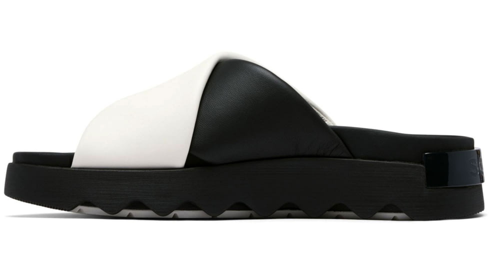 Sorel VIIbe Crisscross Slide - Womens, Black/Sea Salt, 10, 2076811-010-10