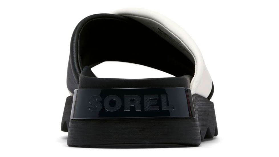 Sorel VIIbe Crisscross Slide - Womens, Black/Sea Salt, 10, 2076811-010-10