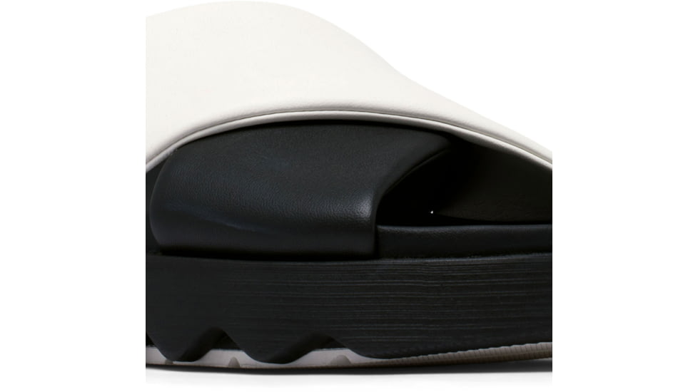 Sorel VIIbe Crisscross Slide - Womens, Black/Sea Salt, 10, 2076811-010-10
