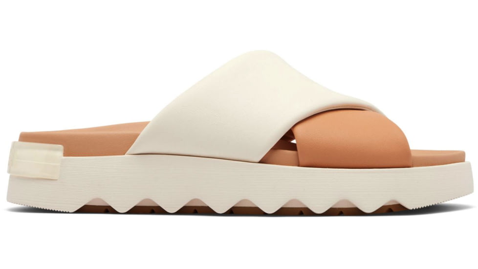 Sorel VIIbe Crisscross Slide - Womens, Honest Beige/Chalk, 7, 2076811-246-7