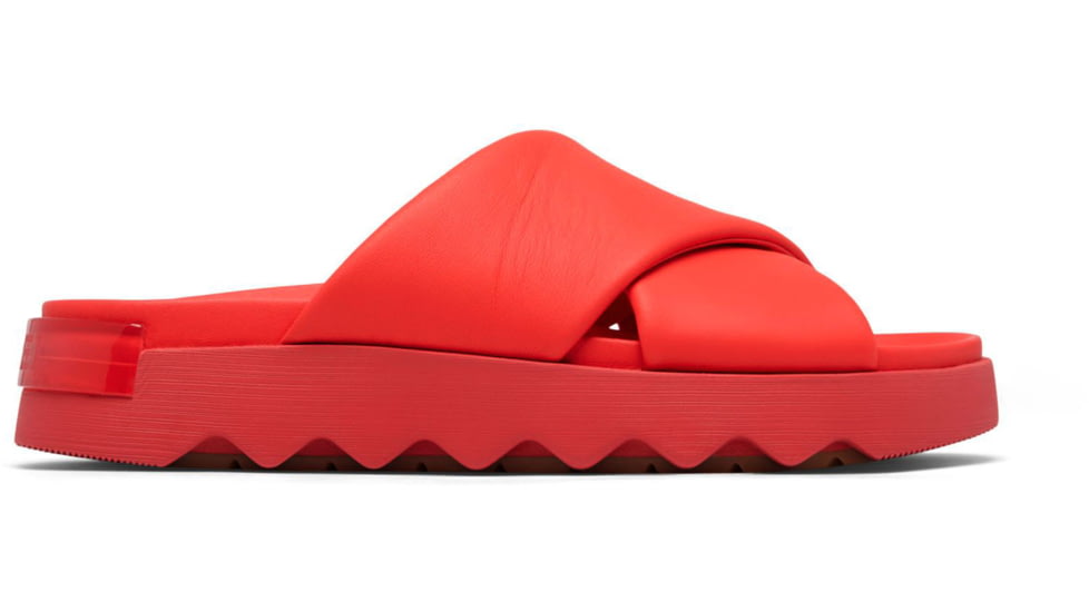 Sorel VIIbe Crisscross Slide - Womens, Red Glo/Gum 16, 9, 2076811-617-9