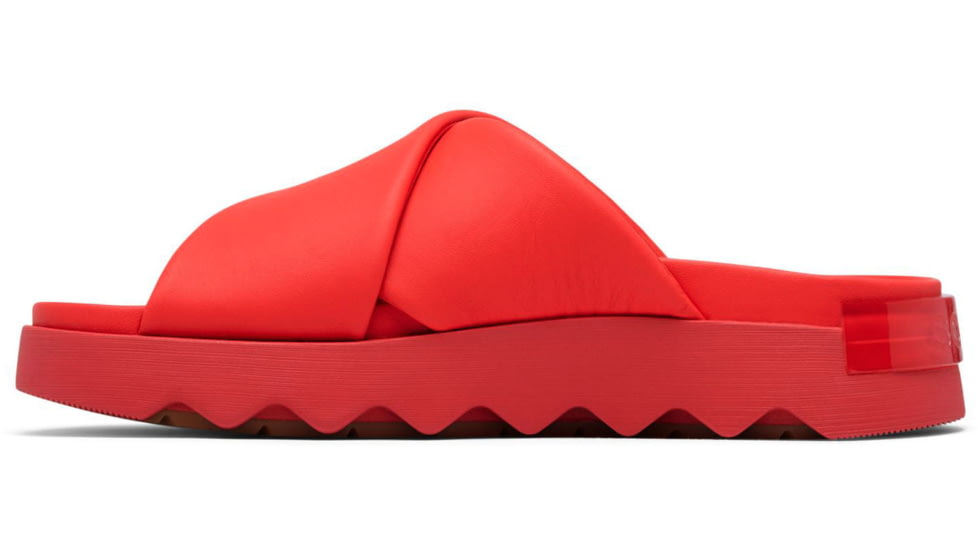 Sorel VIIbe Crisscross Slide - Womens, Red Glo/Gum 16, 9, 2076811-617-9