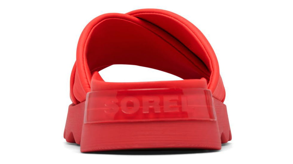 Sorel VIIbe Crisscross Slide - Womens, Red Glo/Gum 16, 9, 2076811-617-9