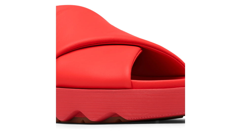 Sorel VIIbe Crisscross Slide - Womens, Red Glo/Gum 16, 9, 2076811-617-9