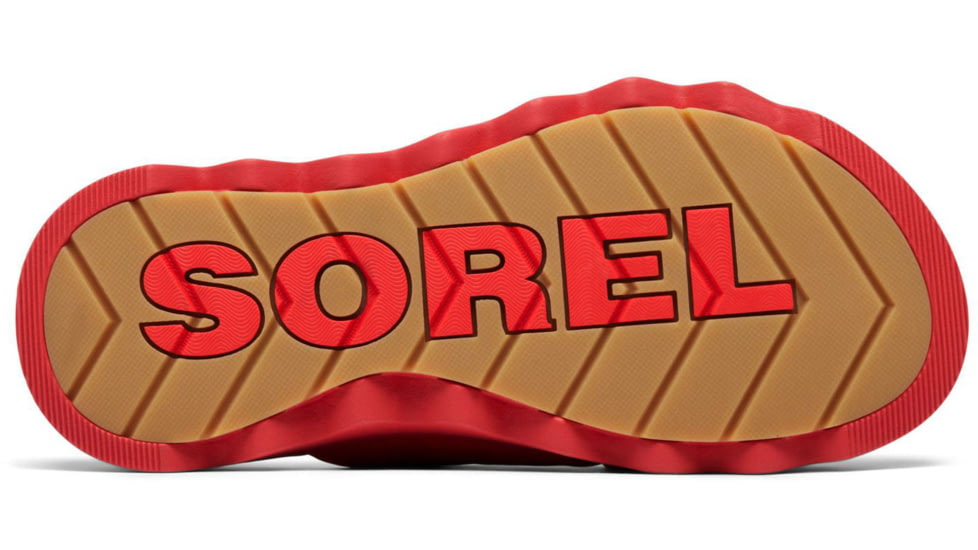 Sorel VIIbe Crisscross Slide - Womens, Red Glo/Gum 16, 9, 2076811-617-9