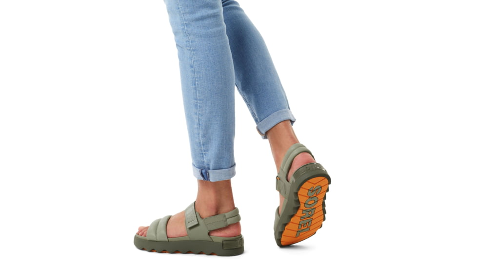 Sorel VIIbe Sandal - Womens, Safari/Stone Green, 12, 2030511-348-12