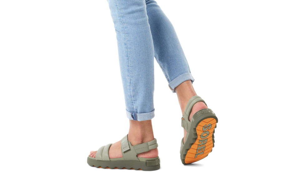 Sorel VIIbe Sandals - Womens, Safari/Stone Green, 7 US, 2030511-348-7