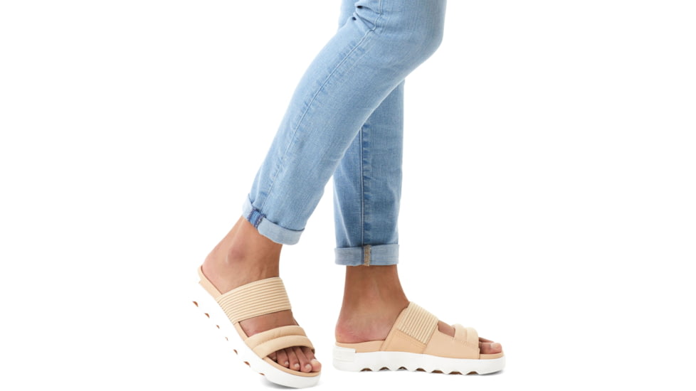 Sorel VIIbe Slide Sandals - Womens, Nova Sand/Sea Salt, 8.5 US, 2030531-260-8.5