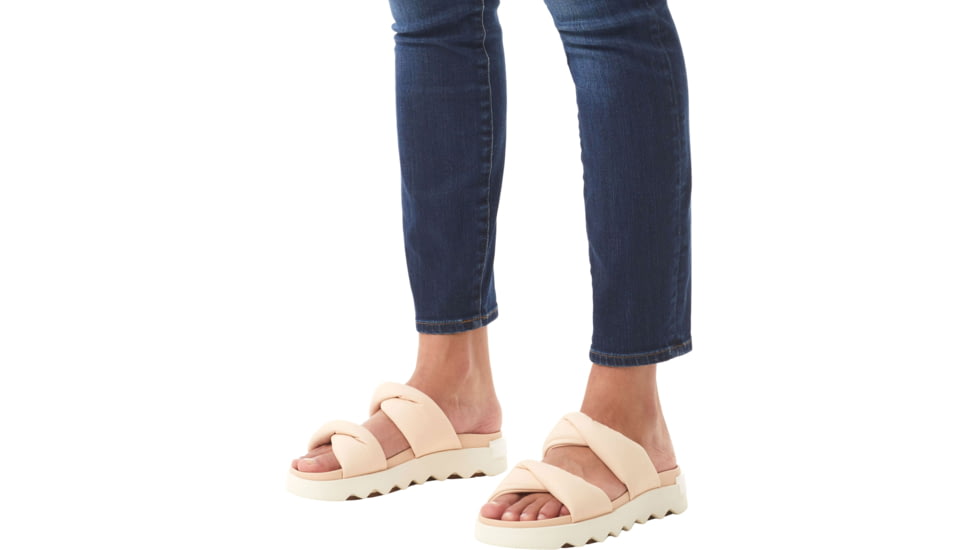 Sorel VIIbe Twist Slide Sandals - Womens, Nova Sand/Chalk, 9 US, 2039961-260-9