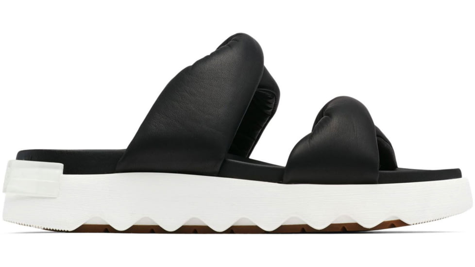 Sorel VIIbe Twist Slide - Womens, Black/Sea Salt, 6, 2039961-010-6