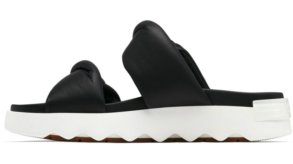 Sorel VIIbe Twist Slide - Womens, Black/Sea Salt, 6, 2039961-010-6