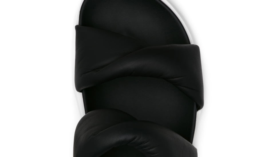 Sorel VIIbe Twist Slide - Womens, Black/Sea Salt, 6, 2039961-010-6