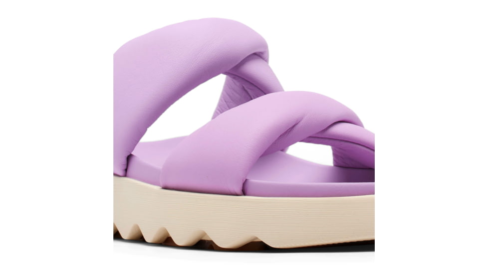 Sorel VIIbe Twist Slide - Womens, Euphoric Lilac/Honey White, 9.5, 2039961-556-9.5