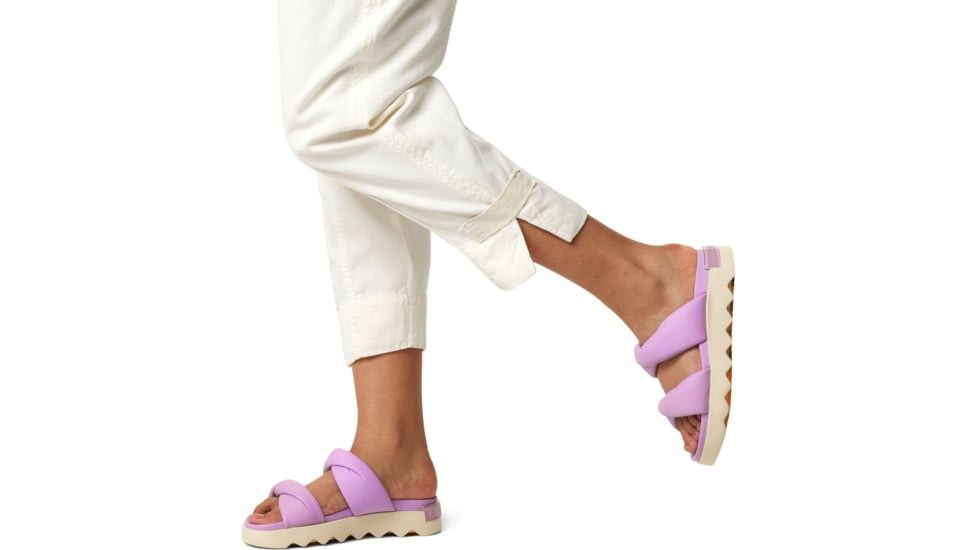 Sorel VIIbe Twist Slide - Womens, Euphoric Lilac/Honey White, 9.5, 2039961-556-9.5