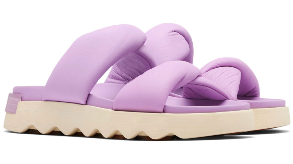 Sorel VIIbe Twist Slide - Womens, Euphoric Lilac/Honey White, 9.5, 2039961-556-9.5