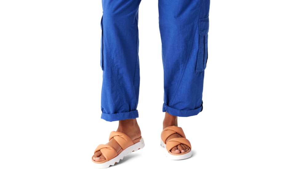 Sorel VIIbe Twist Slide - Womens, Honest Beige/Sea Salt, 6.5, 2039961-246-6.5