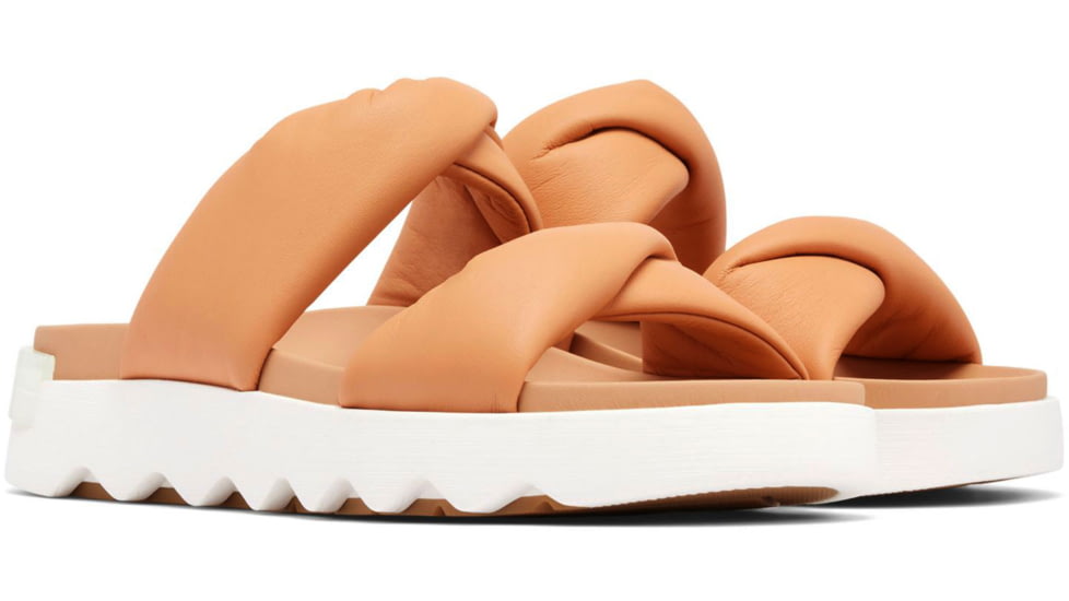 Sorel VIIbe Twist Slide - Womens, Honest Beige/Sea Salt, 6.5, 2039961-246-6.5