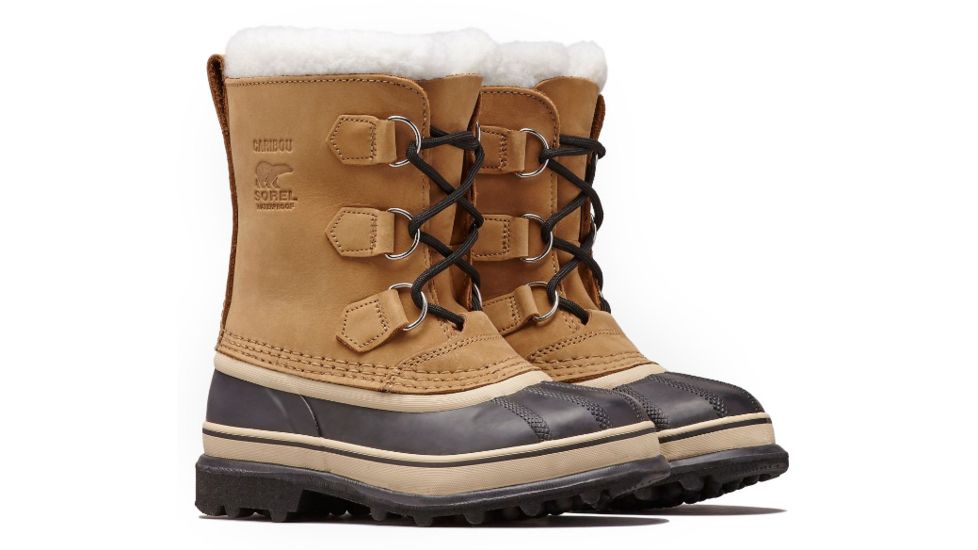 Sorel Youth Caribou Winter Boot, Buff, 13, 1123511281-13