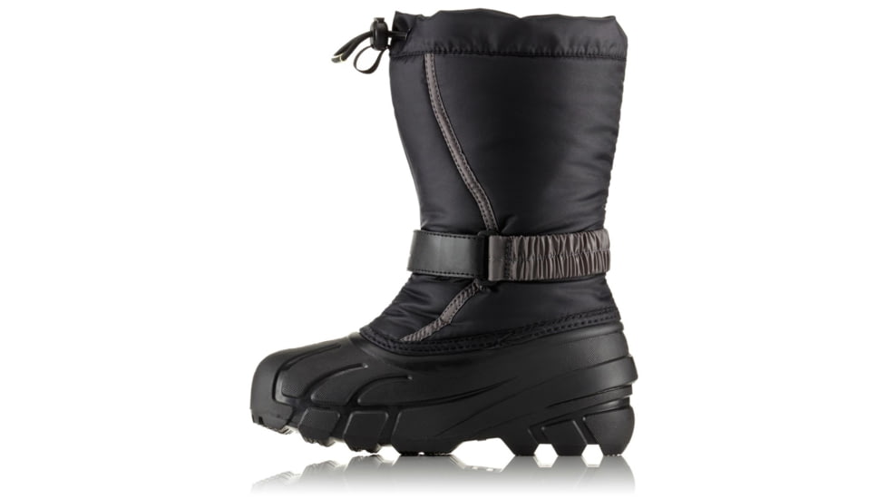 Sorel Youth Flurry Boot, Black, City Gre, 4, 1638081016-4