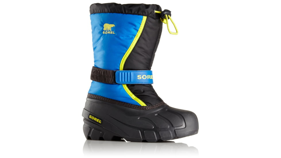 Sorel Youth Flurry Boot, Black, Super Bl, 7, 1638081014-7