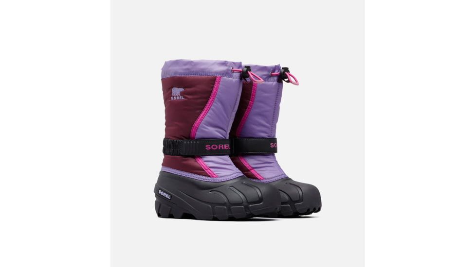Sorel Youth Flurry Boot, Purple Dahlia,, 2, 1638081562-2