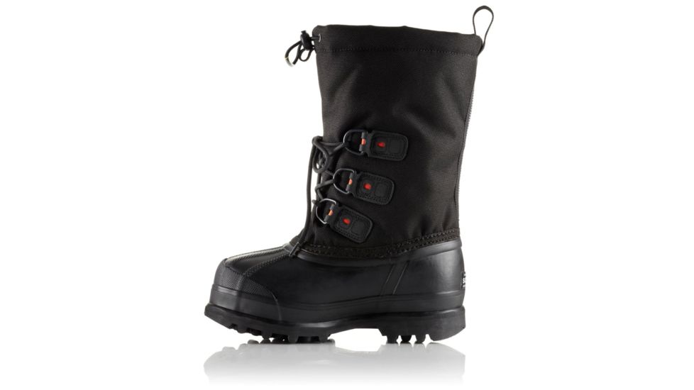 Sorel Youth Glacier XT Winter Boot, Black, Red Quar, 1, 1573921010-1