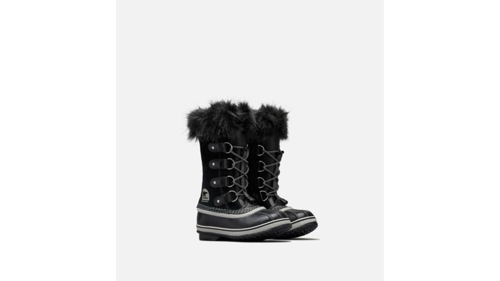 Sorel Youth Joan Of Arctic Winter Boot, Black, Oyster, 7, 1516801013-7