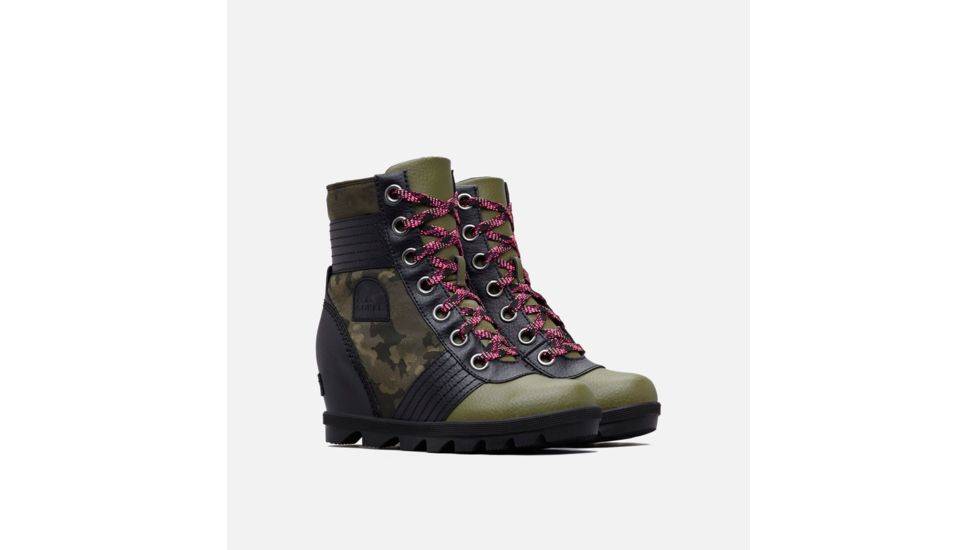 Sorel Youth Lexie Wedge Camo Shoe - Girls, Hiker Green, Bl, 1, 1808521371-1