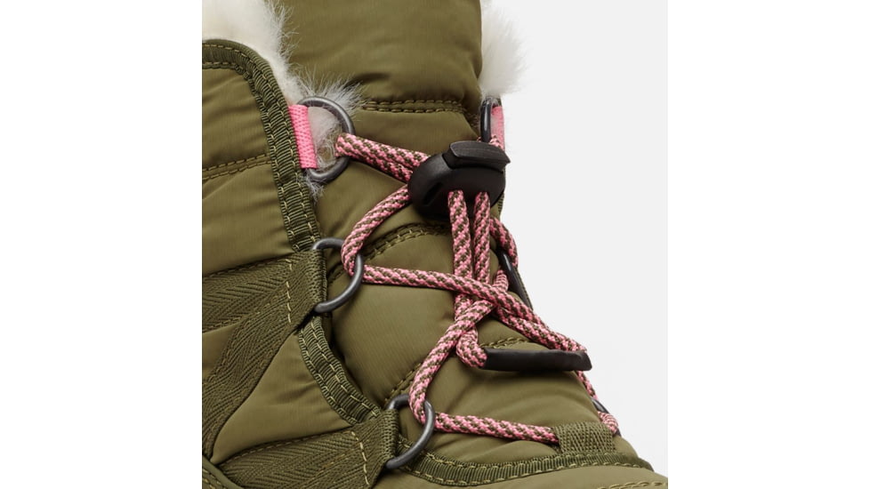 Sorel Youth Whitney Short Lace Boot, Hiker Green, Se, 7, 1767401371-7