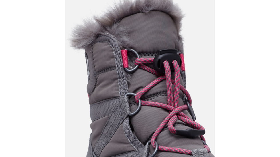 Sorel Youth Whitney Short Lace Boot, Quarry, Ultra P, 7, 1767401053-7